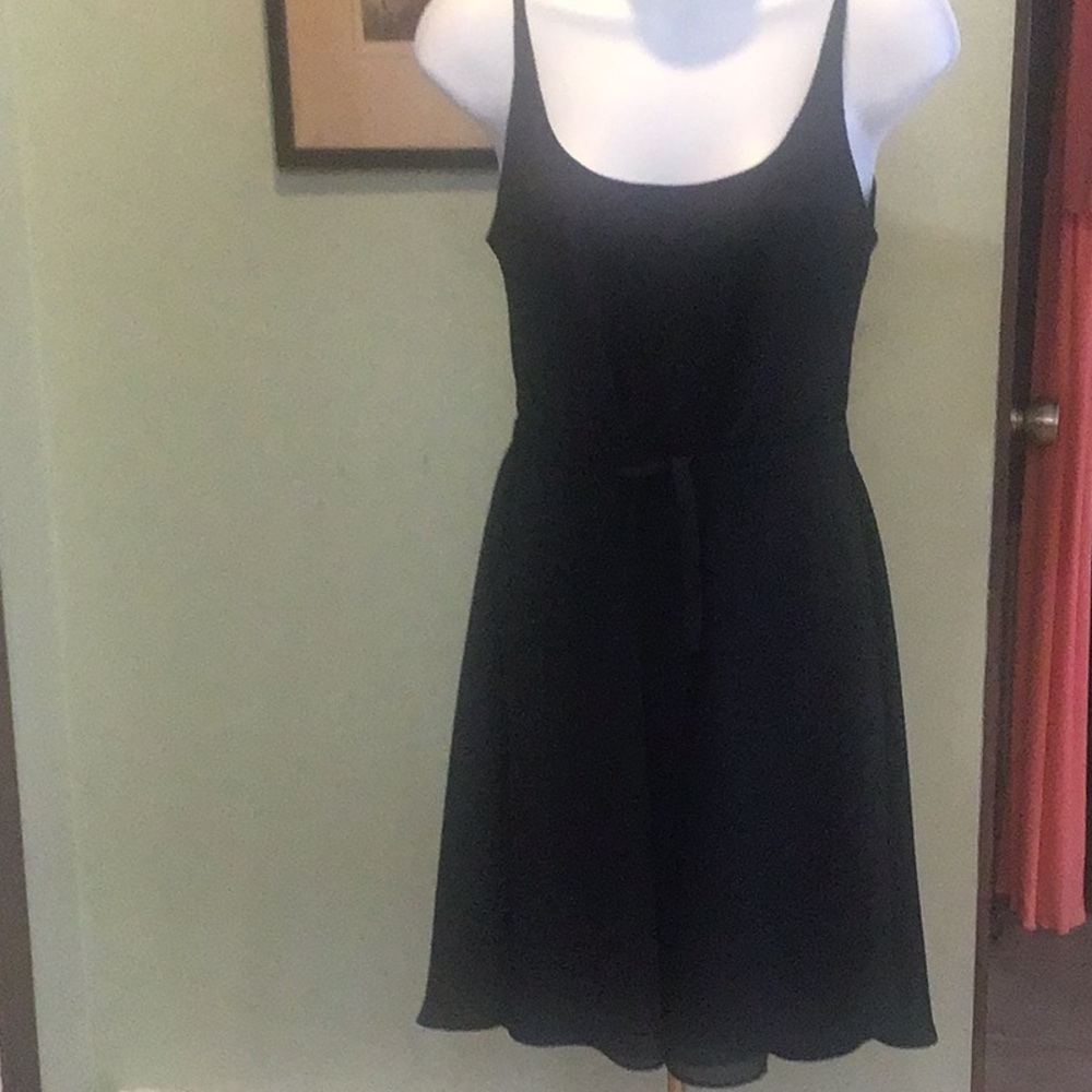 By Line Lisa Anne Black Spaghetti Straps Dress.